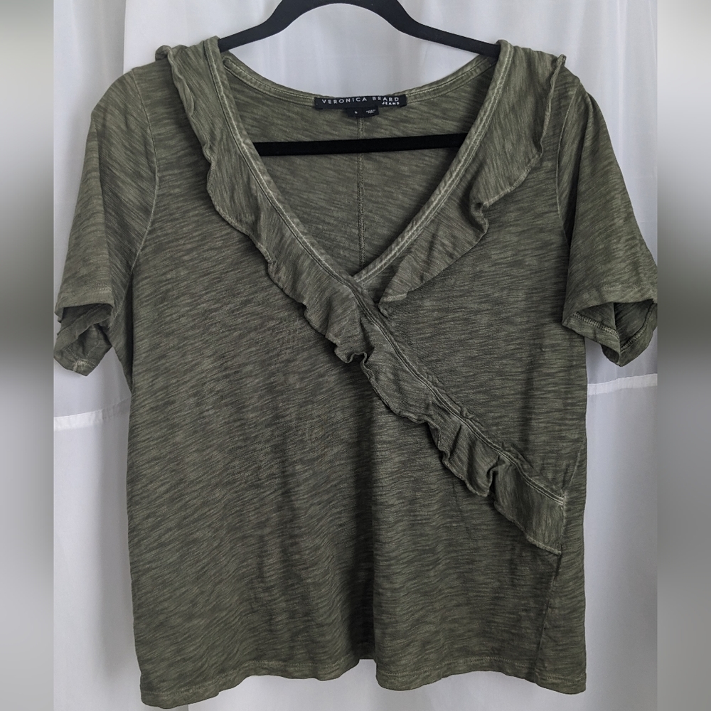 Veronica Beard ruffle shirt